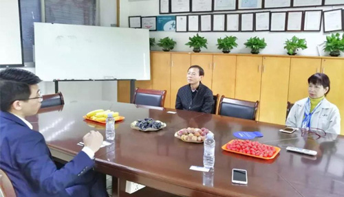 熱烈歡迎南沙區(qū)知識產權發(fā)展促進會領導蒞臨我司參觀交流